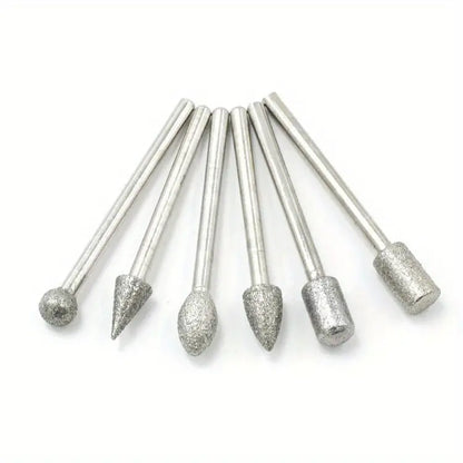 20PC Diamond Grinding Heads for Jade Carving and Sanding